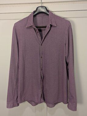 Lululemon Commission Shirt | Stretch Button Down Performance Fabric | Sz L